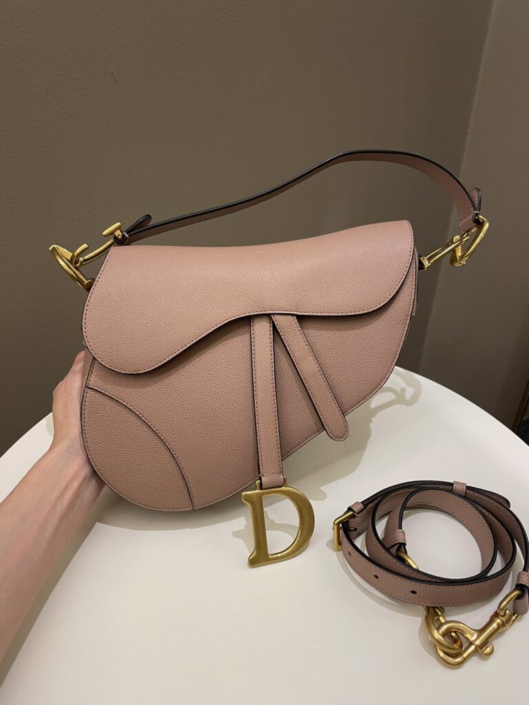 Dior Saddle Bag Nude Blush Grainy Leather - Product Image 2