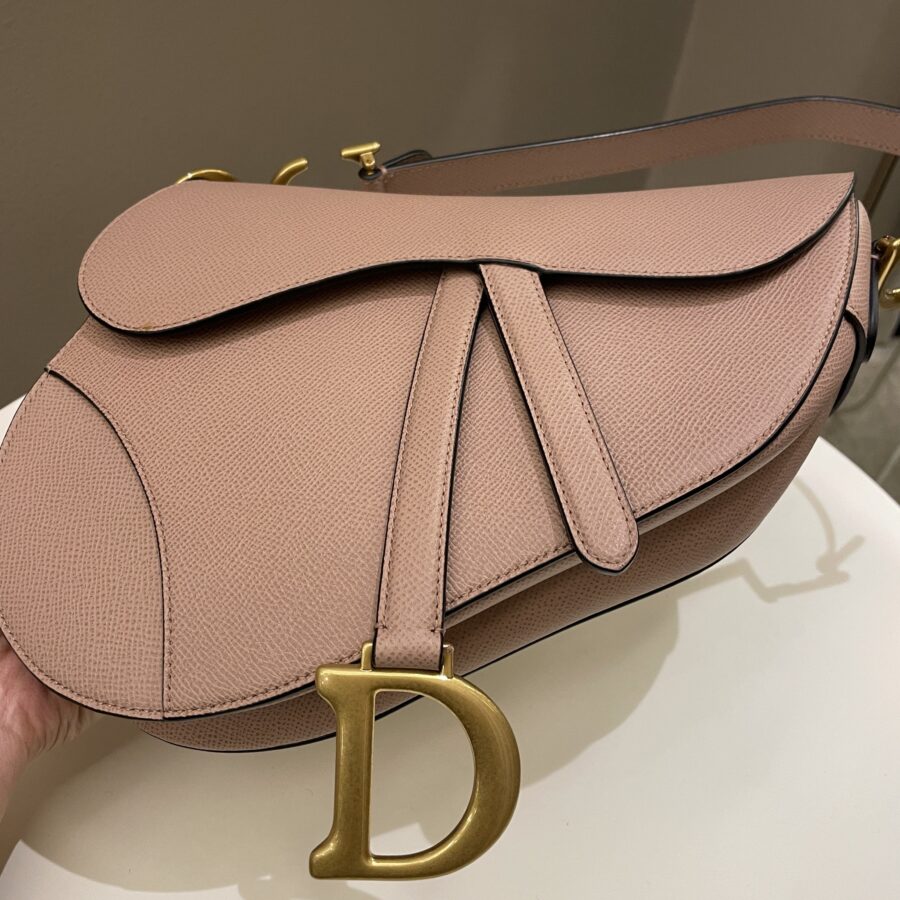 Dior Saddle Bag Nude Blush Grainy Leather | Studio Nafay