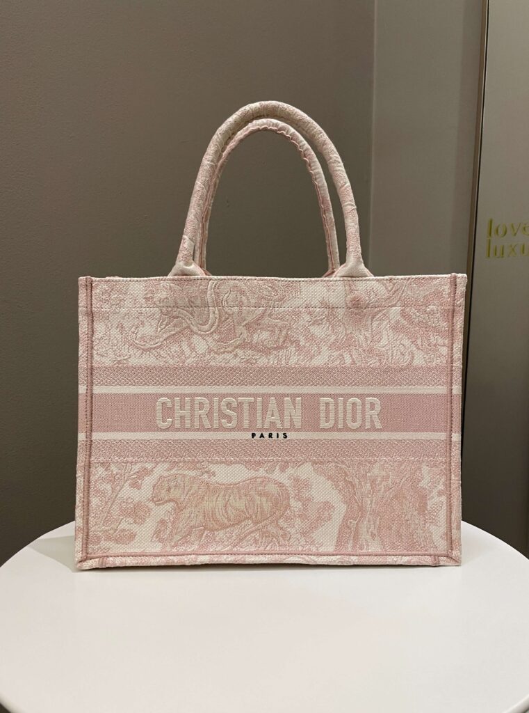 Dior Toile De Jouy Book Tote Pink Embroidery - Product Image 2