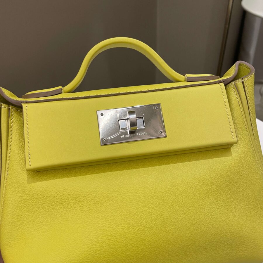 Hermes 24/24 Mini Lime Evercolor | Studio Nafay