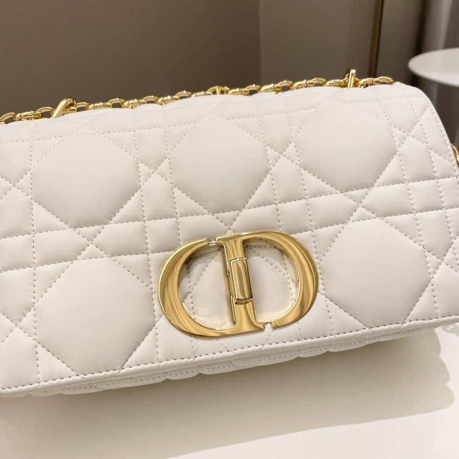 Dior Caro Bag White Puff Lambskin | Studio Nafay
