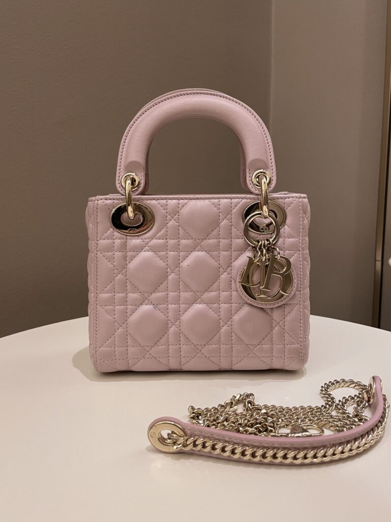 Dior Lady Dior Mini Lotus Pink Lilac - Product Image 2