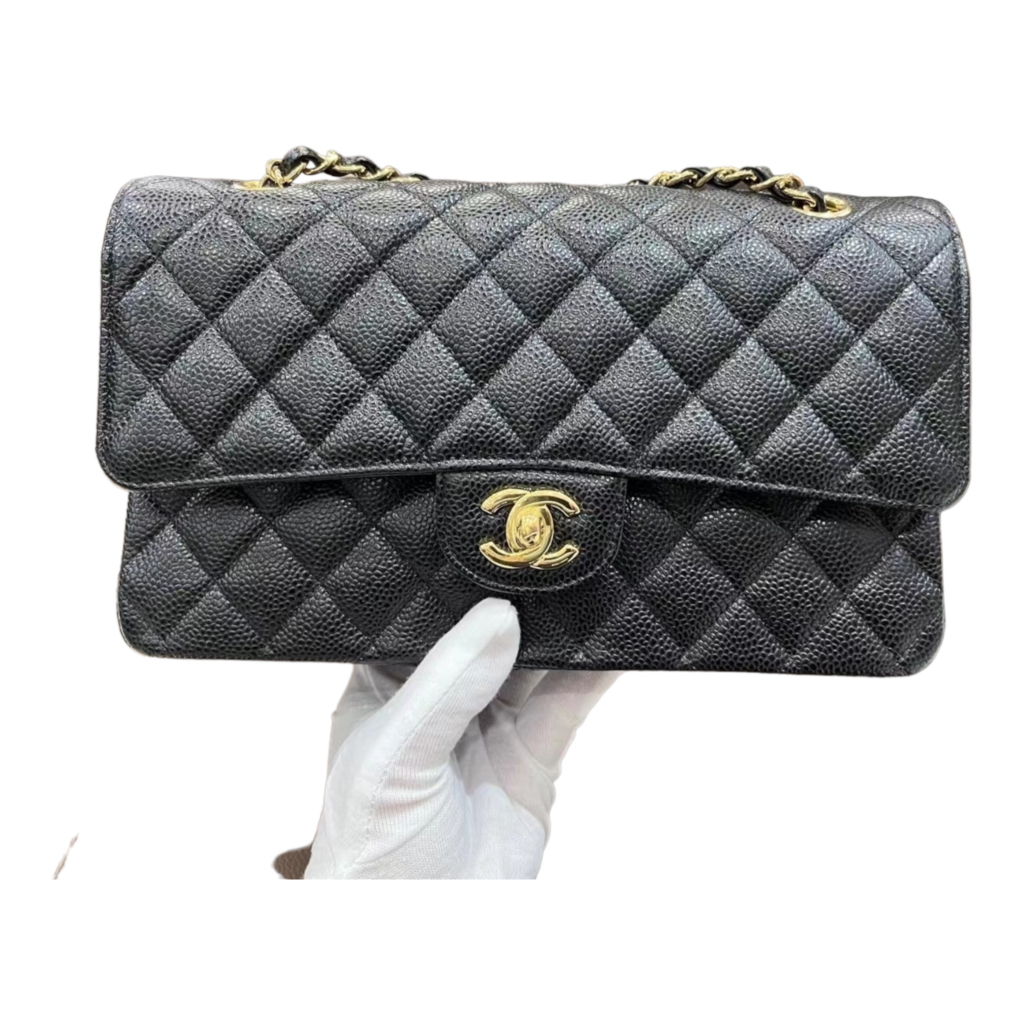 CHANEL CLASSIC Black Caviar Medium Flap Bag - Product Image 2
