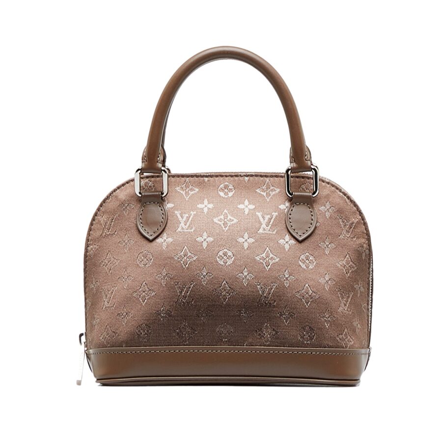LOUIS VUITTON Monogram Satin Mini Alma Handbag | Studio Nafay