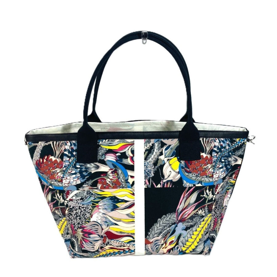 HERMES Tote Bag canvas black petit h petit ash Overall handle unisex(Unisex) | Studio Nafay