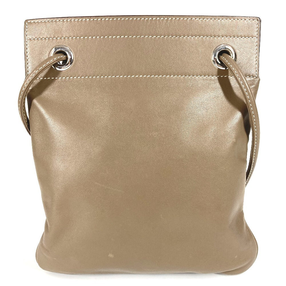 HERMES Shoulder Bag leather gray Sac Aline Mini Sac Aline Mini