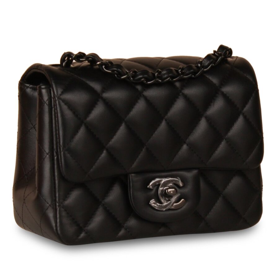 Classic Flap Bag - Mini Square So Black | Studio Nafay