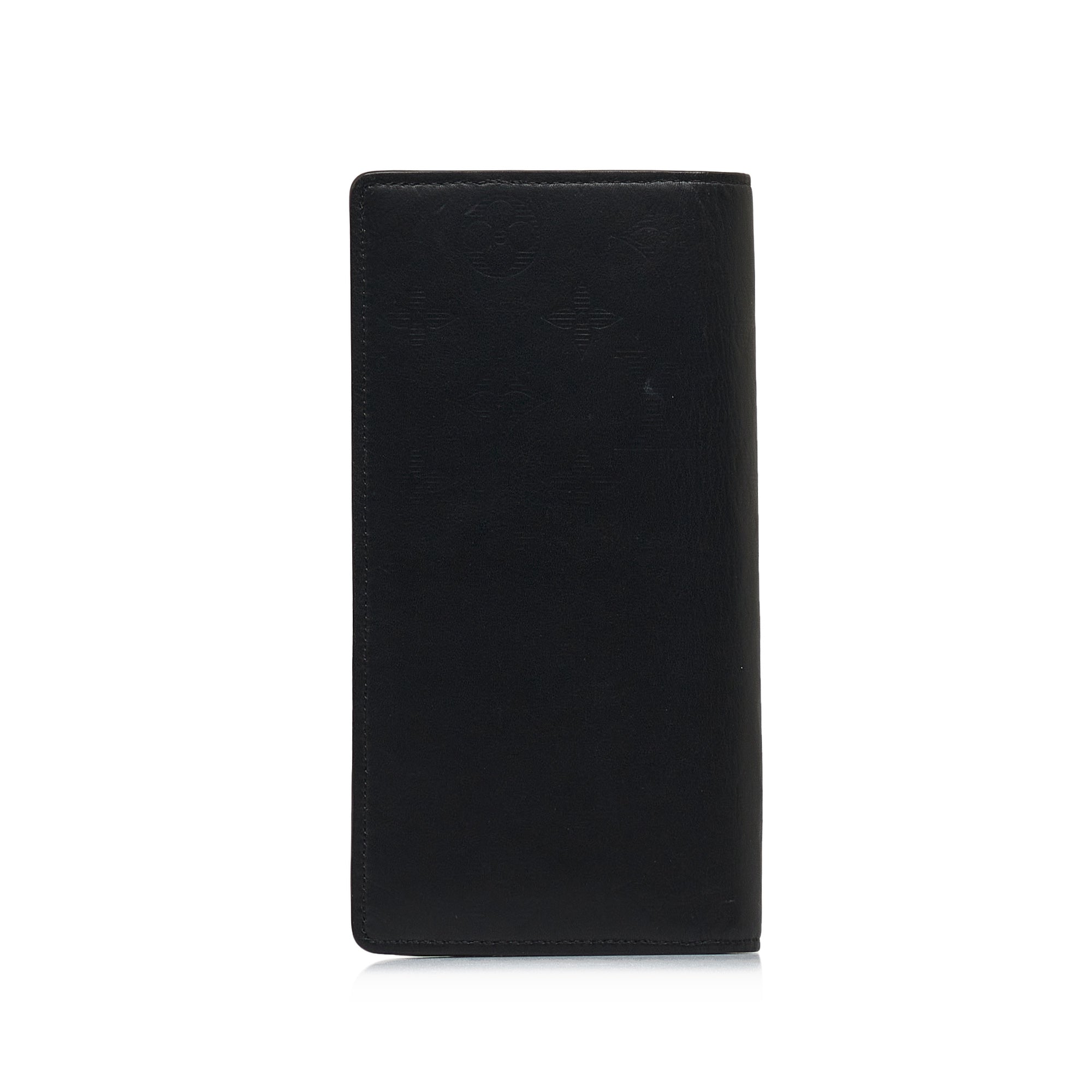 LOUIS VUITTON Monogram Shadow Brazza Long Wallets