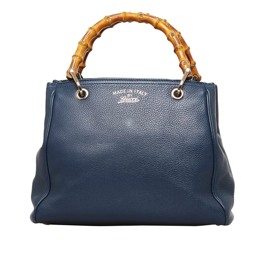 Gucci Bamboo Blue Leather - Product Image 2