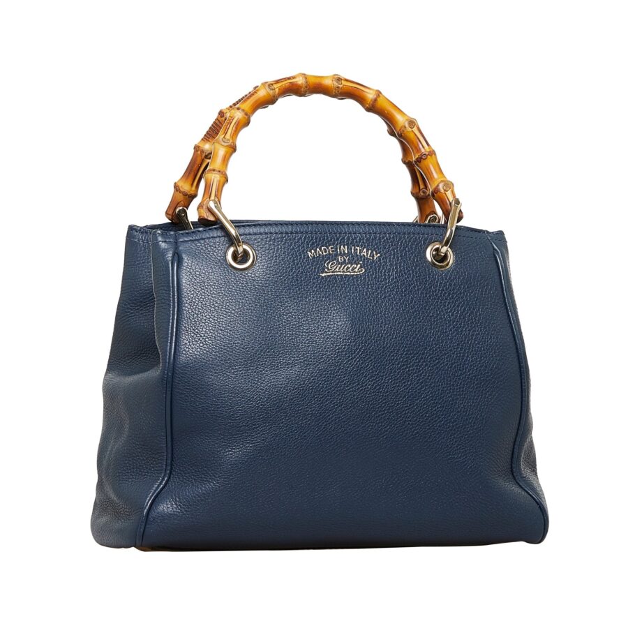 Gucci Bamboo Blue Leather | Studio Nafay