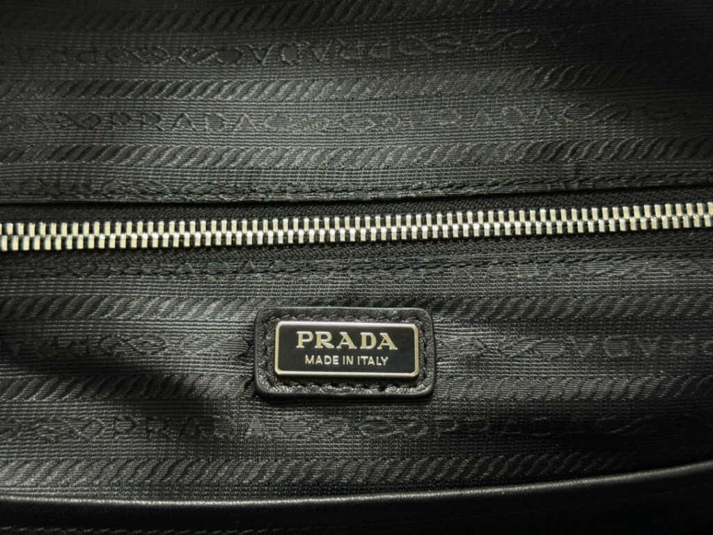 Prada Triangle-Logo Zipped Backpack Black Saffiano leather - Product Image 2