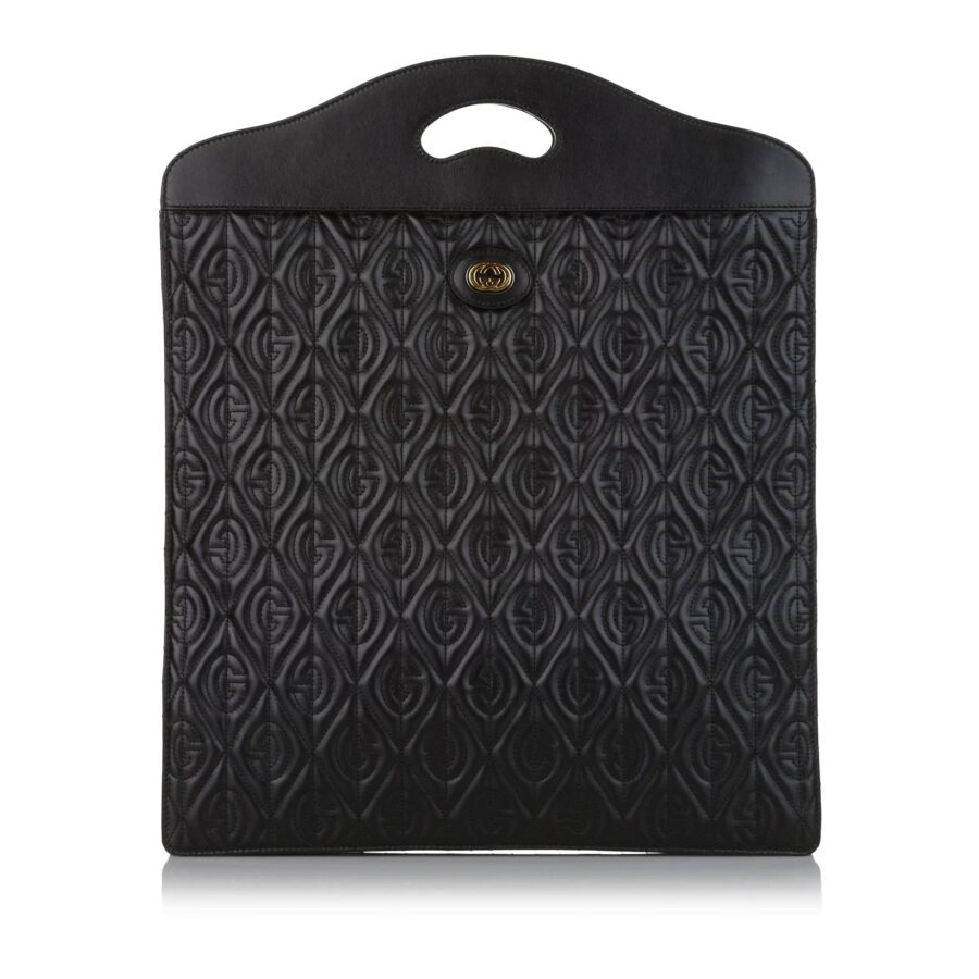 Gucci Morpheus Handbag Black Embroidered Leather | Studio Nafay