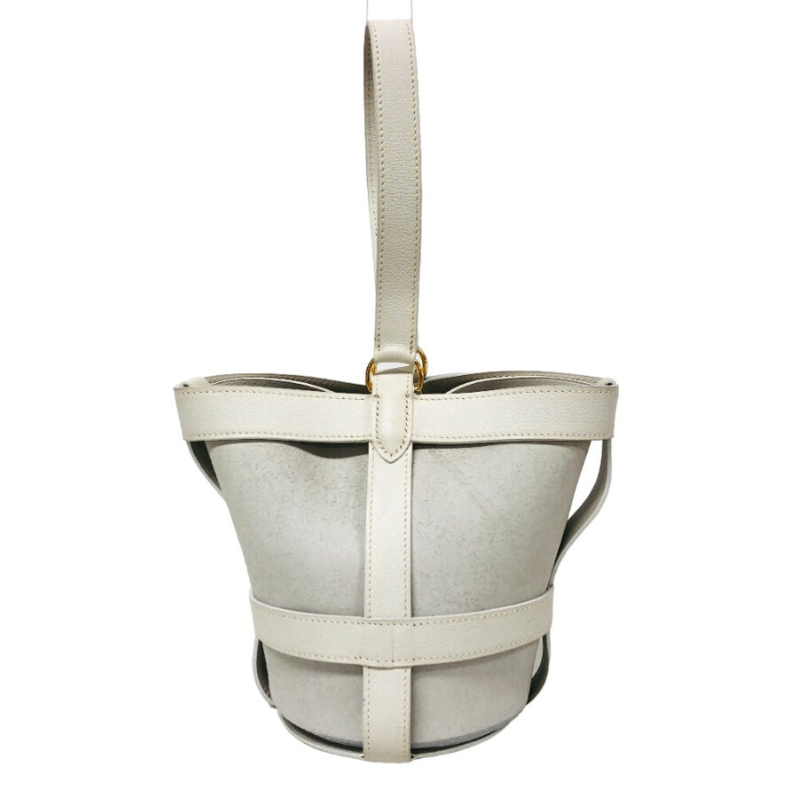 HERMES Handbag leather white Vogarribar Musardine 2 | Studio Nafay