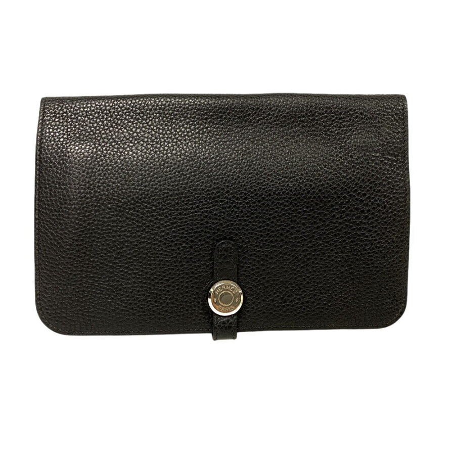 HERMES Waist bag Togo black Sling bag Crossbody Dogon SilverMetal Women(Unisex) | Studio Nafay