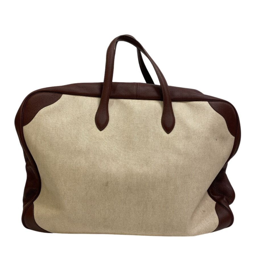 HERMES Boston Duffel bag canvas Brown Travel bag Duffle bag Victoria 60 Women(Unisex) | Studio Nafay