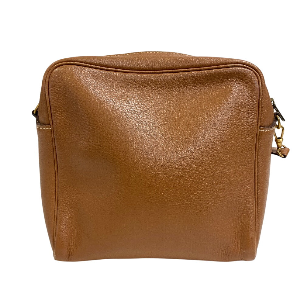 HERMES Shoulder Bag ?R leather Brown Jockey