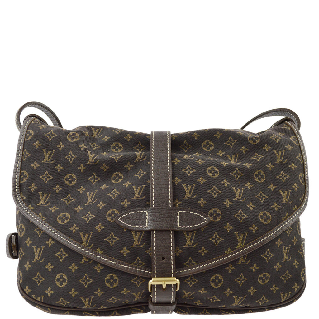 Louis Vuitton Monogram Mini Lin Saumur 30 Shoulder Bag