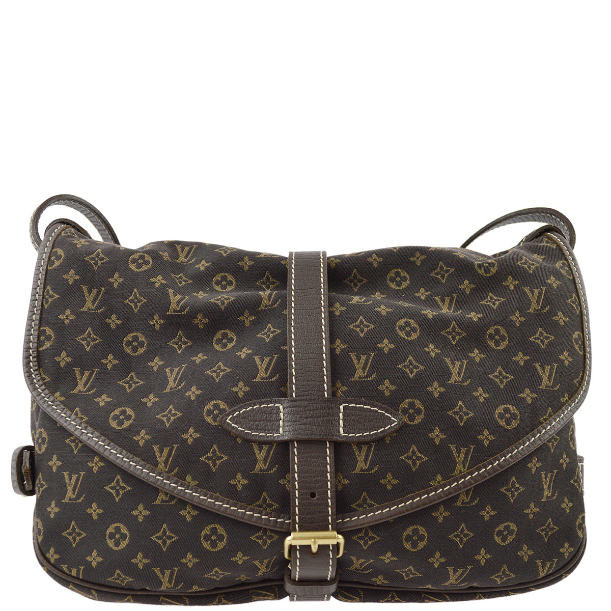 Louis Vuitton Monogram Mini Lin Saumur 30 Shoulder Bag