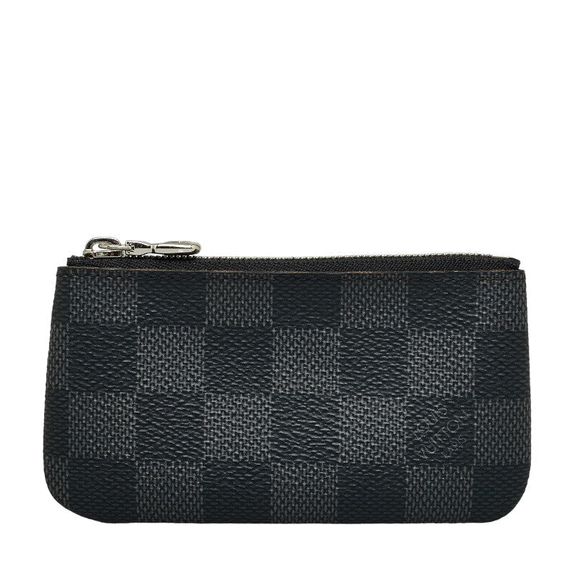 Louis Vuitton Damiere Graphite Poschet Crane Coin Case Black PVC Leather Men Louis Vuitton | Studio Nafay