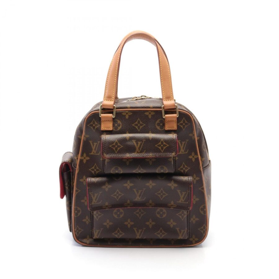 Louis Vuitton Pvc Coated Canvas Leather Handbag