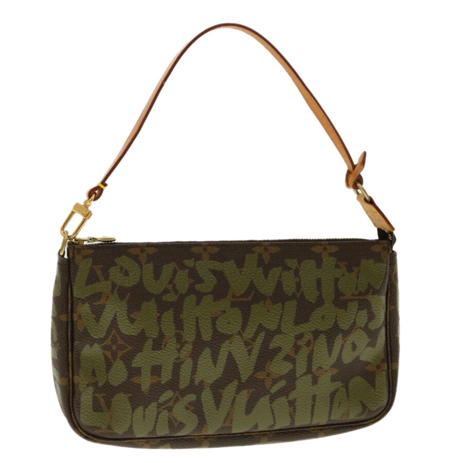LOUIS VUITTON Monogram Graffiti Pochette Accessoires Khaki LV Auth am4267 | Studio Nafay