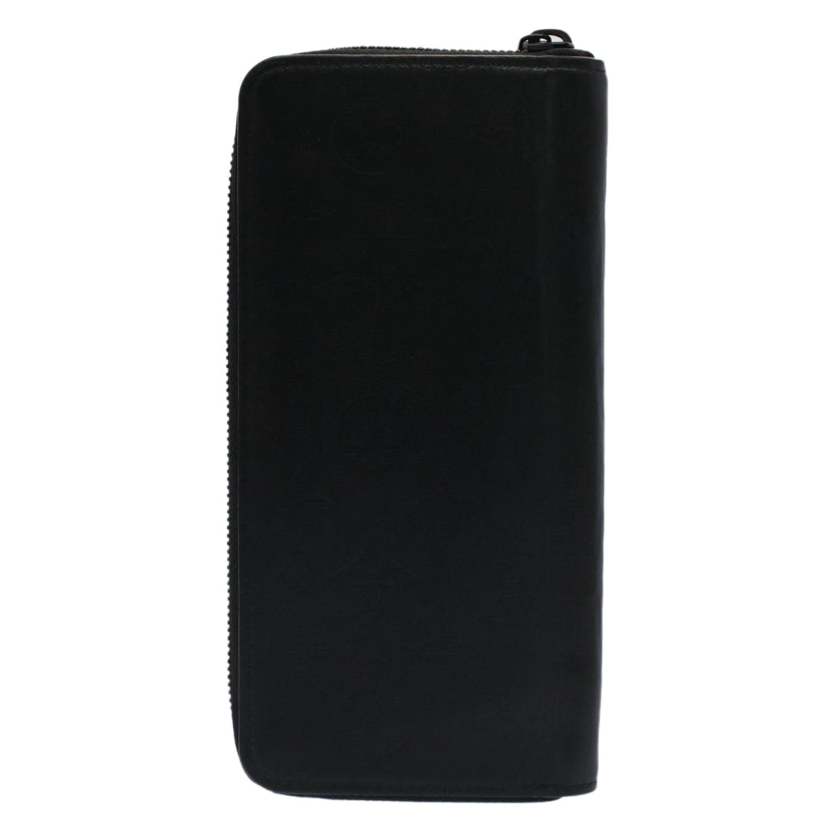 LOUIS VUITTON Monogram Shadow Zippy Wallet Vertical Black LV Auth am4919