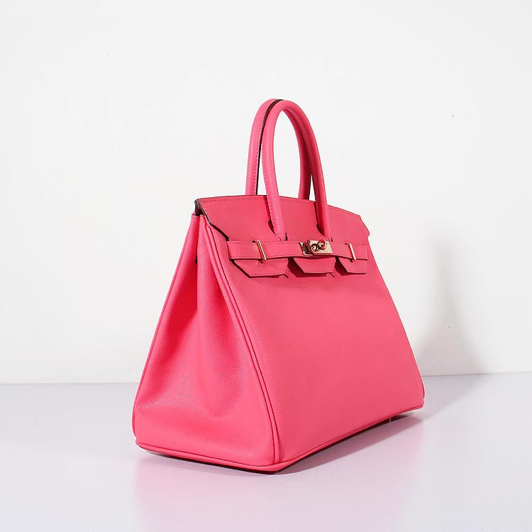 Hermes 35cm Birkin Bag Epsom Leather Rose Lipstick Gold | Studio Nafay