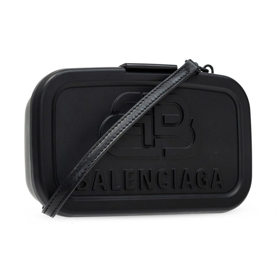 Balenciaga Lunch Box Black Small Shoulder Bag | Studio Nafay