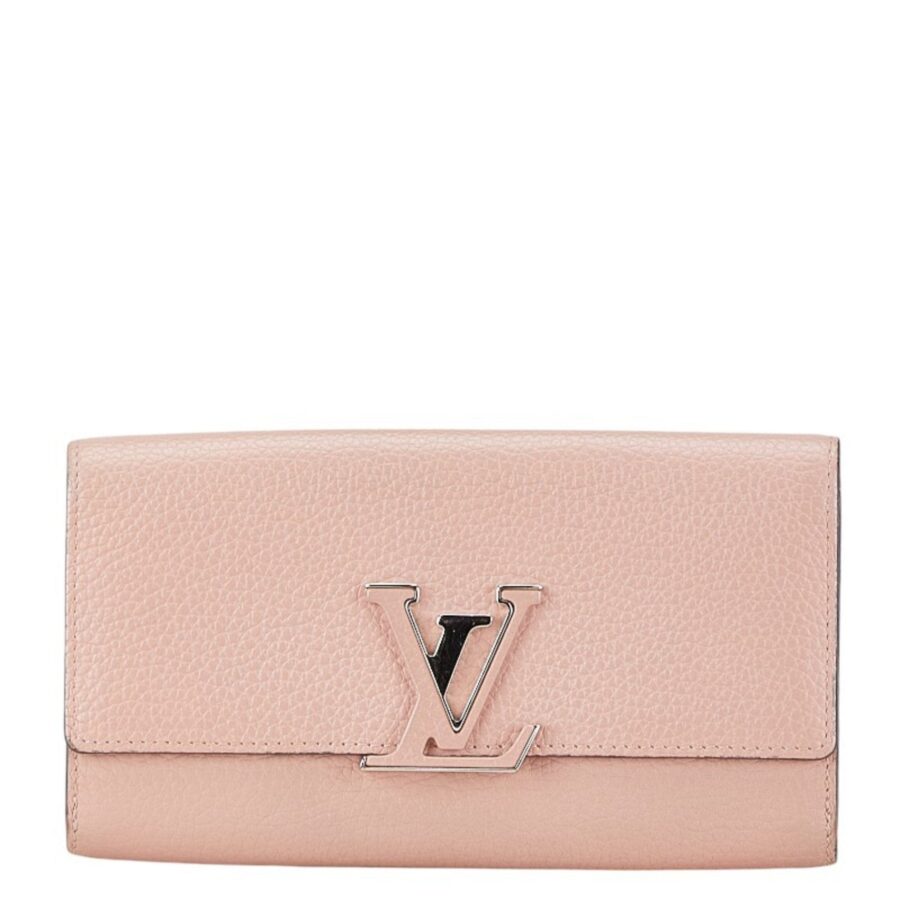Louis Vuitton Leather Long Wallet (Bi-Fold)