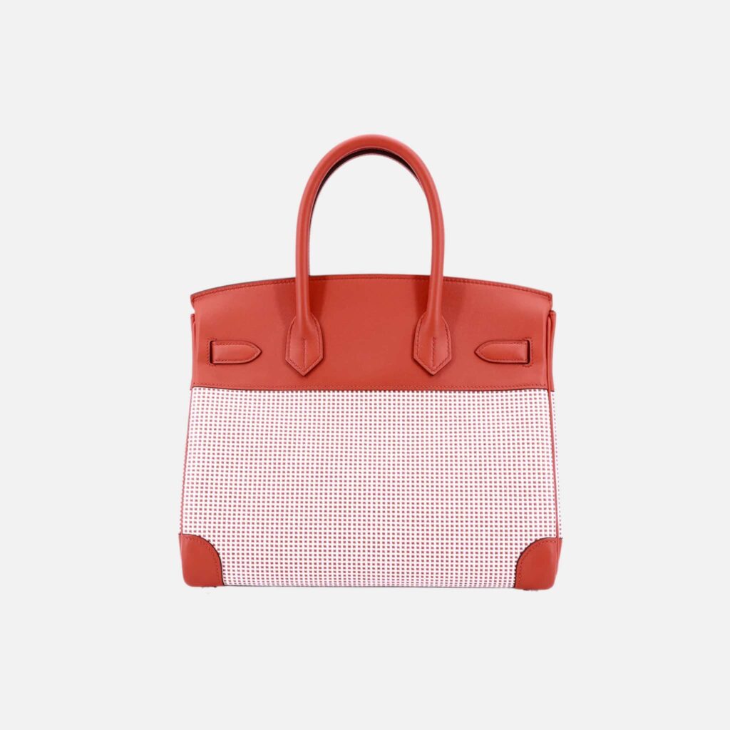 Birkin 30 Limited Edition Tri-Color Toile Quadrille Canvas-Swift PHW - Product Image 2