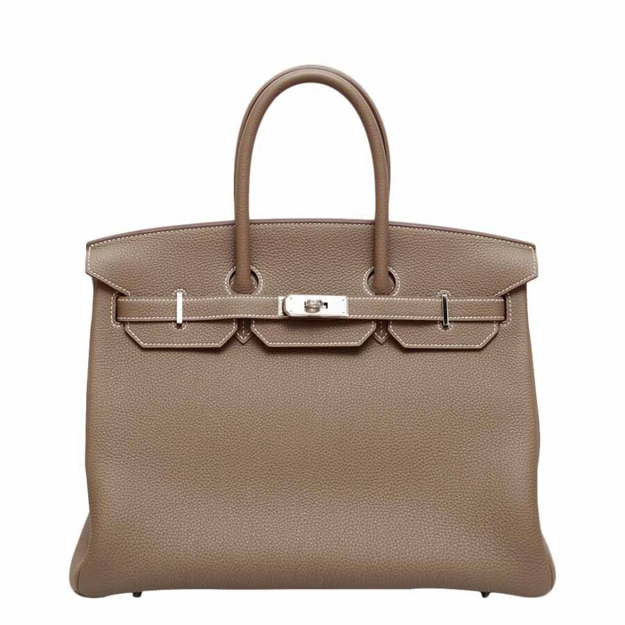 HermesBirkin 35 Etoupe Bag Togo PHW | Studio Nafay