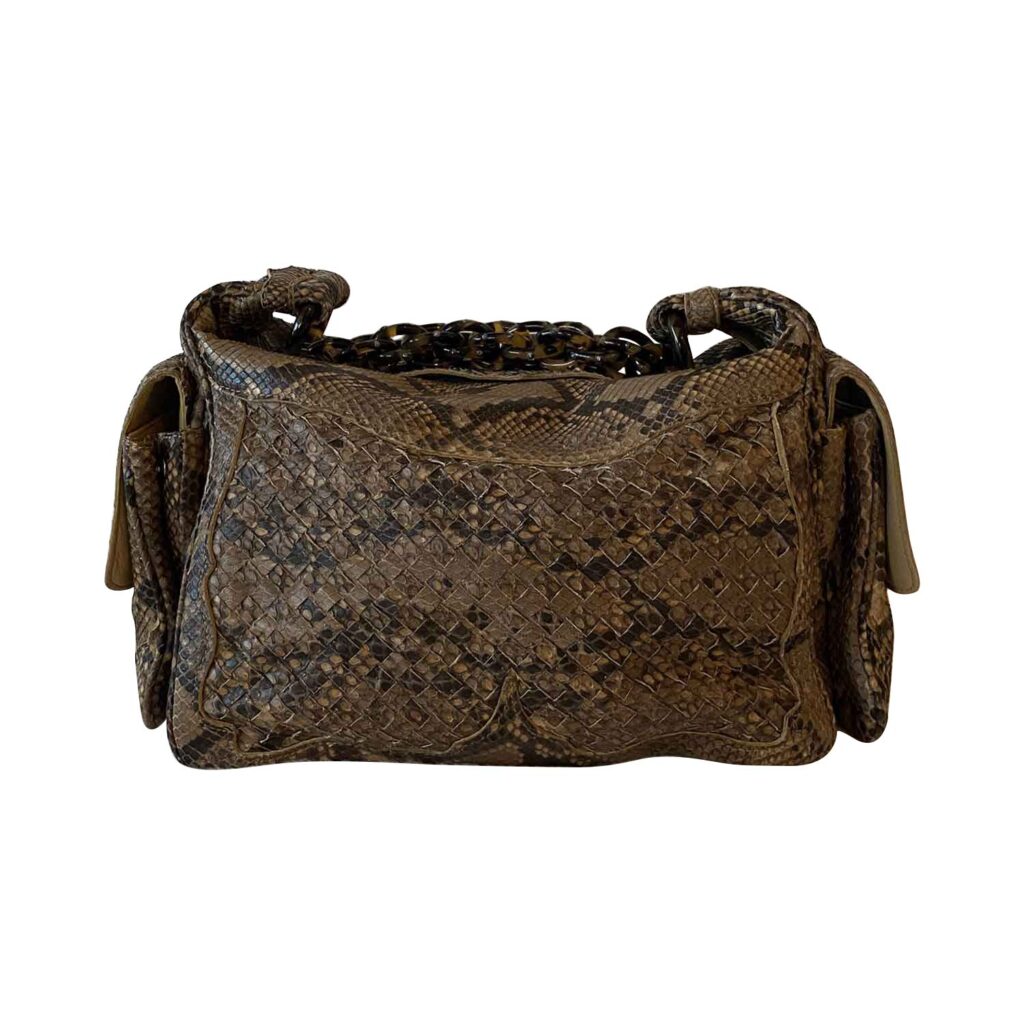 Bottega Veneta Intrecciato Snake Skin Hobo Bag - Product Image 2
