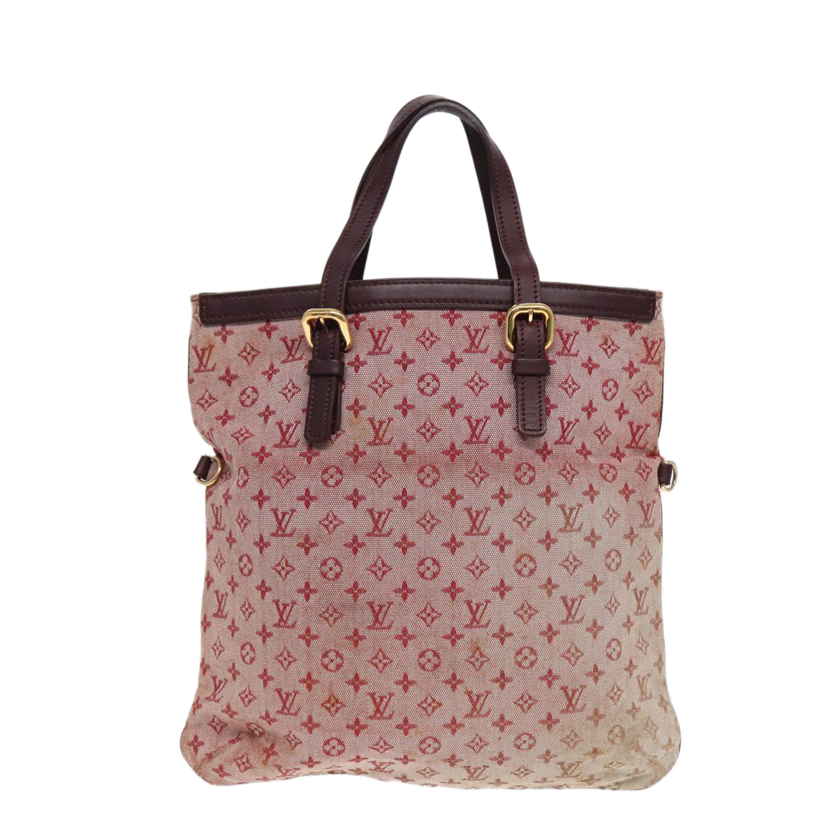 LOUIS VUITTON Monogram Mini Franoise Bag 2way Red Cherry LV Auth bs17179