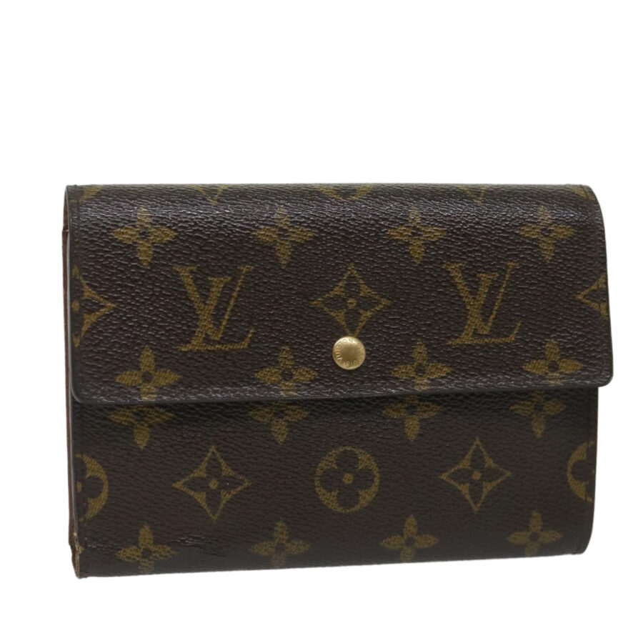 LOUIS VUITTON Monogram Porte Tresor Etui Chequier Wallet LV Auth bs9204 | Studio Nafay