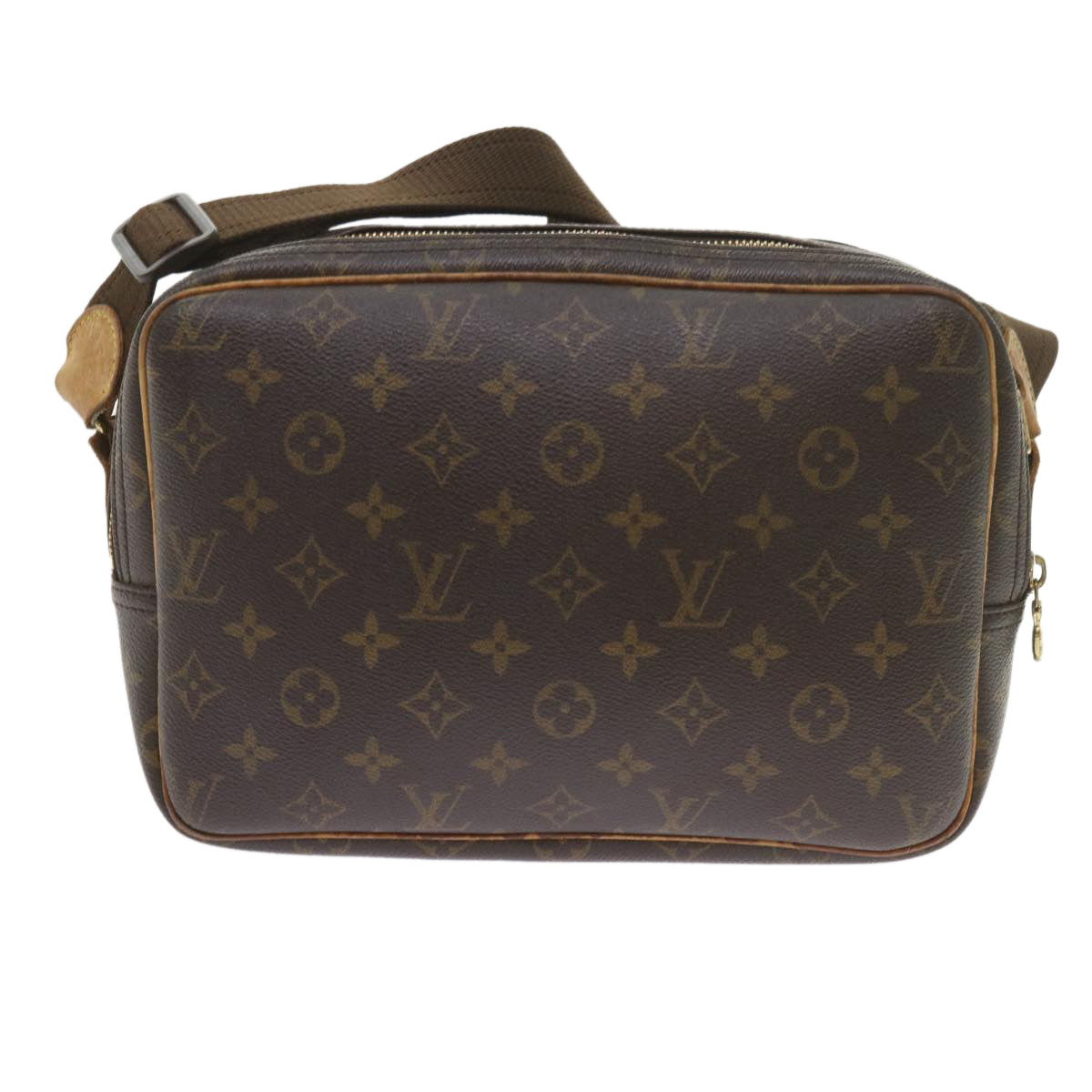 LOUIS VUITTON Monogram Reporter PM Shoulder Bag LV Auth bs9425
