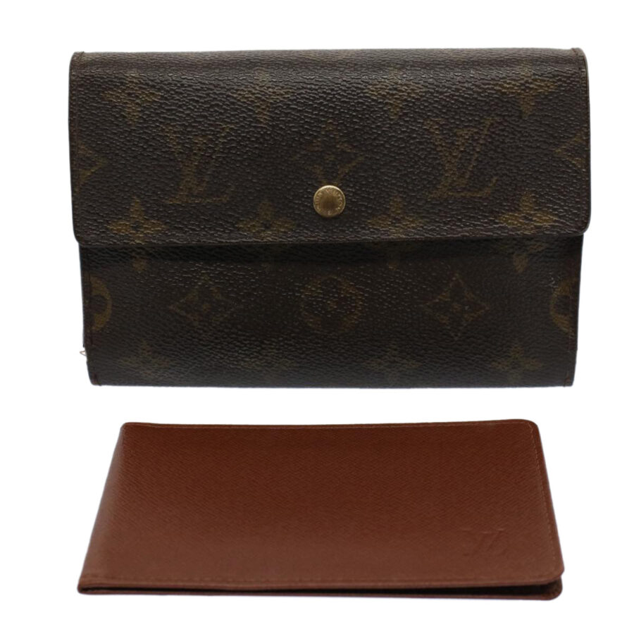 LOUIS VUITTON Monogram Porte Tresor Etui Papie Wallet LV Auth bs9475 | Studio Nafay