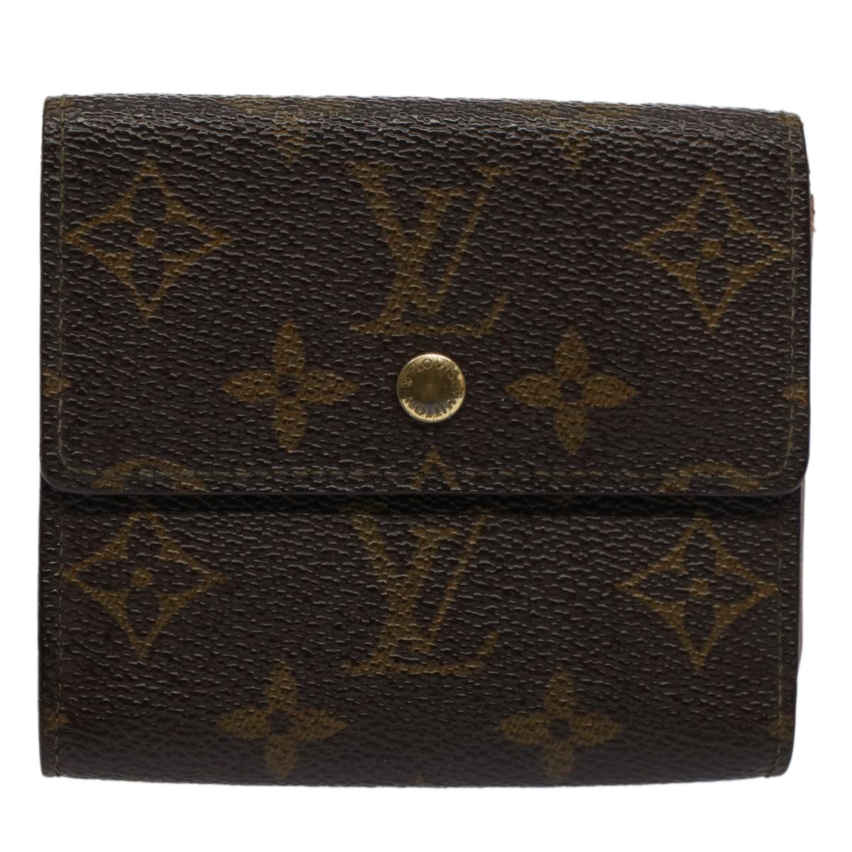 LOUIS VUITTON Monogram Portefeuille Elise Wallet LV Auth bs9563