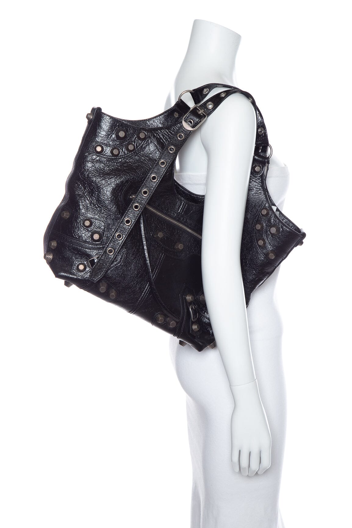 Balenciaga Black Le Cagole Meduim Carry All Tote