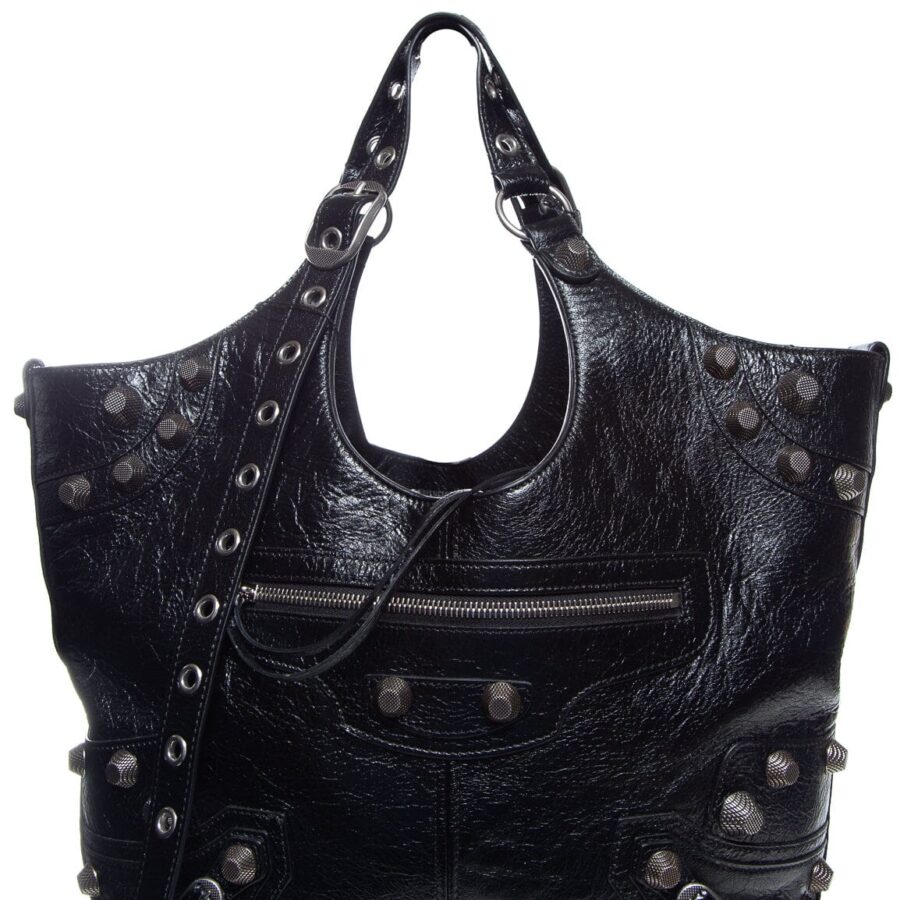 Balenciaga Black Le Cagole Meduim Carry All Tote | Studio Nafay
