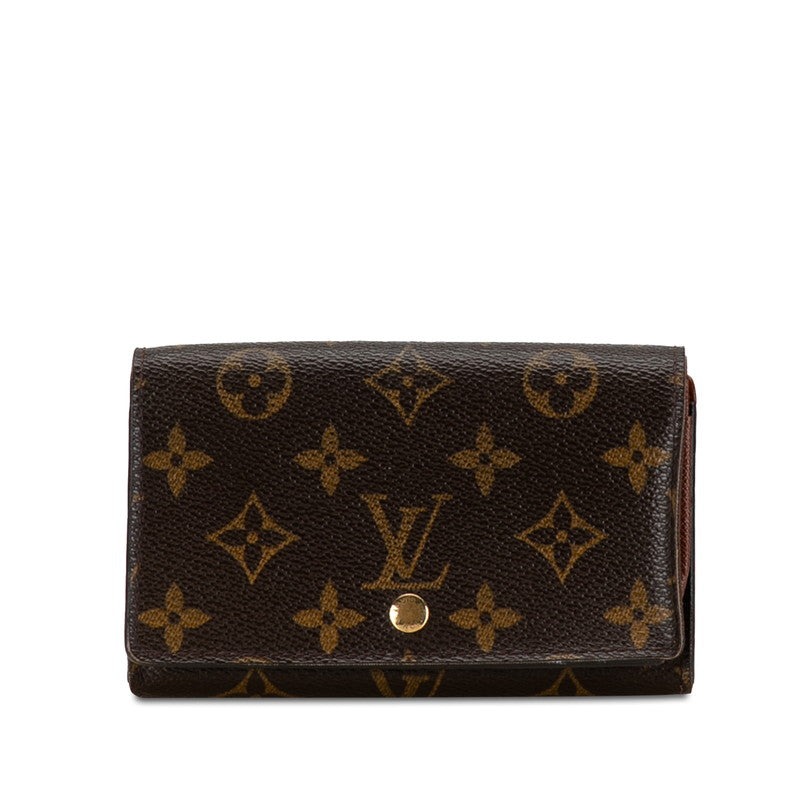 Louis Vuitton Monogram Portemone Vie Tresor Double Fold Wallet Brown PVC Leather Louis Vuitton | Studio Nafay