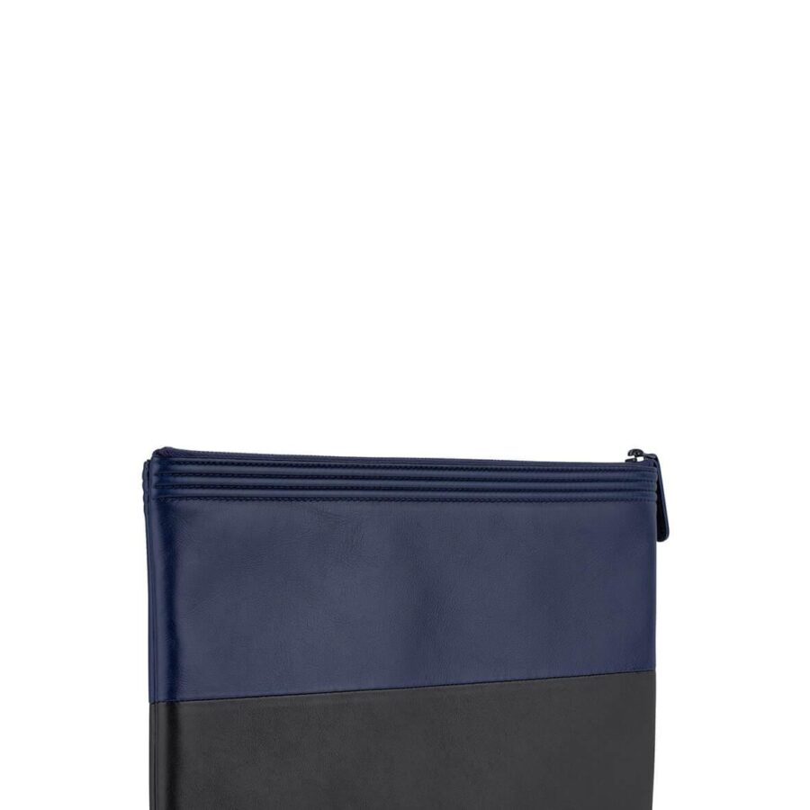 Boy Two Tone O Case Clutch Navy Black | Studio Nafay
