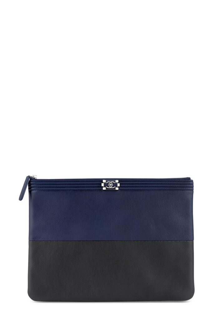 Boy Two Tone O Case Clutch Navy Black - Product Image 2