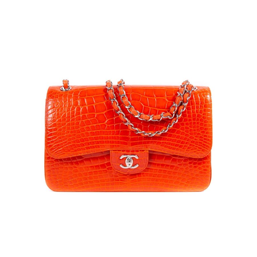 Chanel Classic Crocodile Jumbo Double Flap Bag | Studio Nafay
