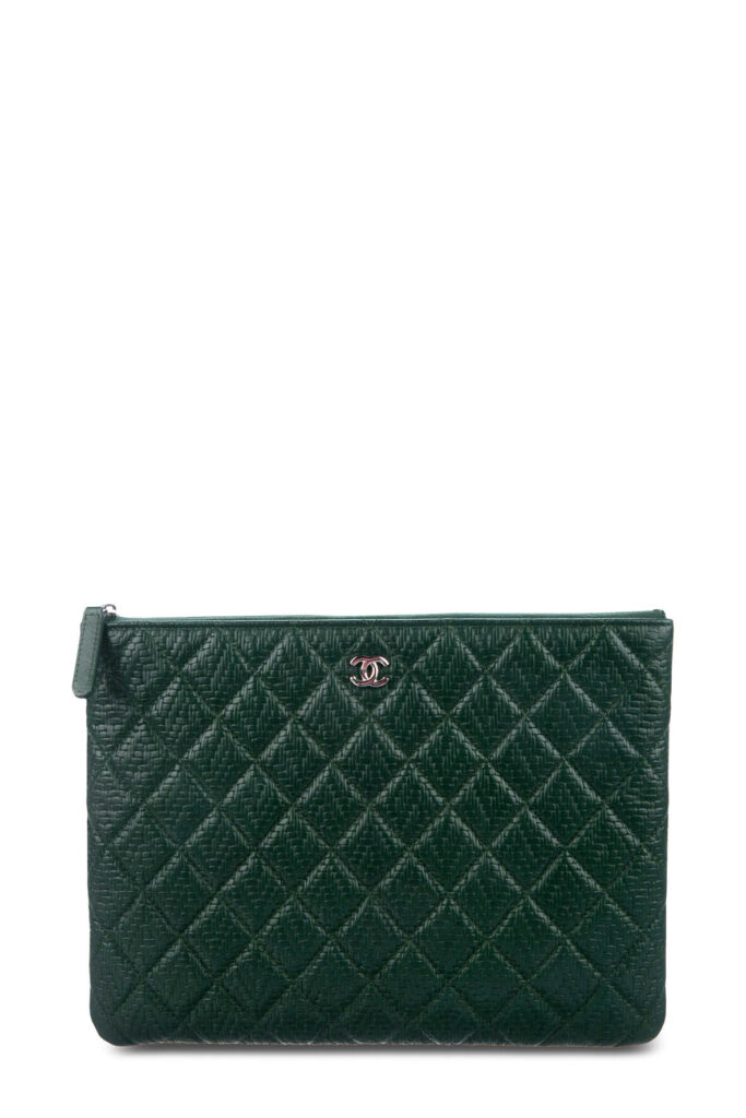 Medium Quilted O Case Clutch Evergreen - Product Image 2