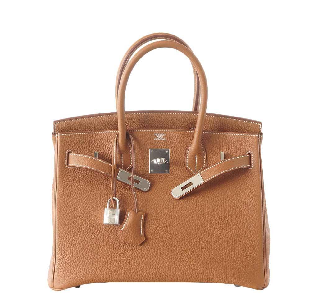 HermesBirkin 30 Bag Gold PHW