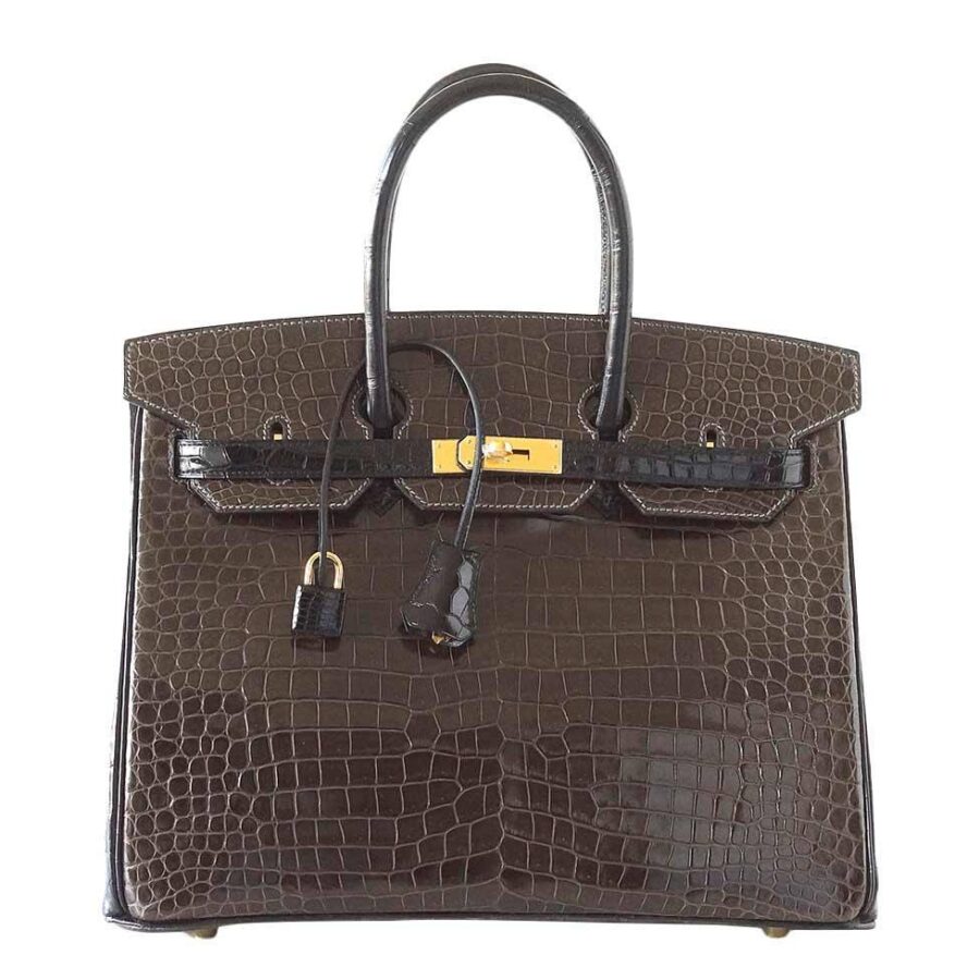 HermesBirkin 35 Bi-Color Crocodile Special Order Bag | Studio Nafay
