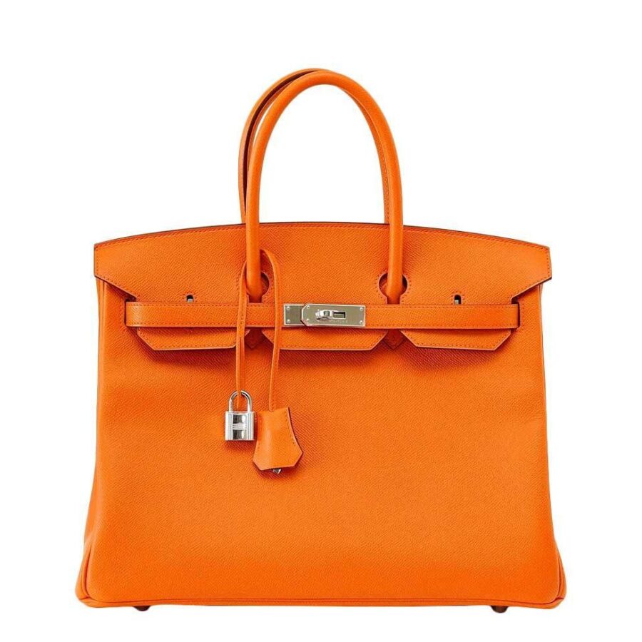 HermesBirkin 35 H Orange Bag Epsom PHW | Studio Nafay