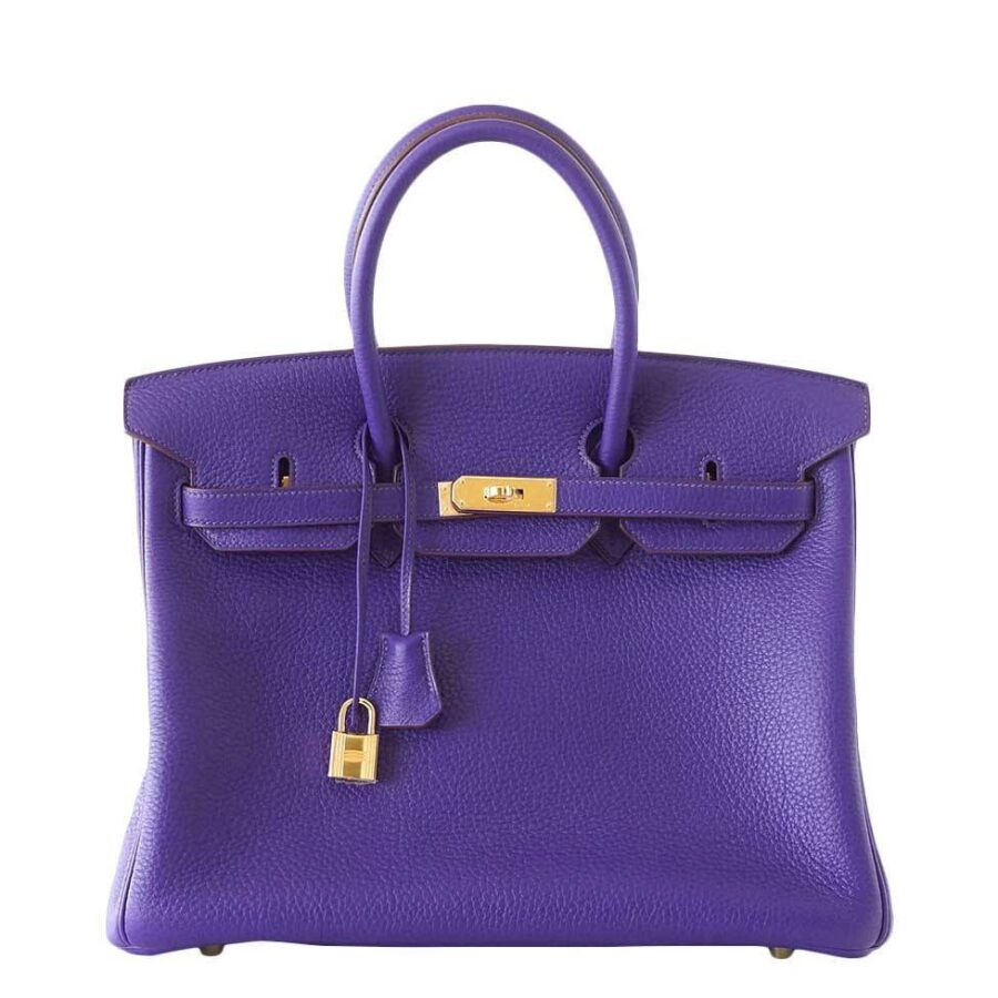 HermesBirkin 35 Iris Special Order Horseshoe Bag | Studio Nafay