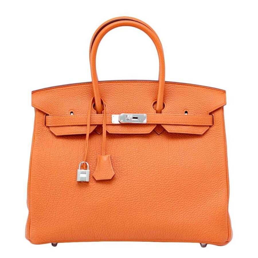 HermesBirkin 35 H Orange Togo Bag | Studio Nafay
