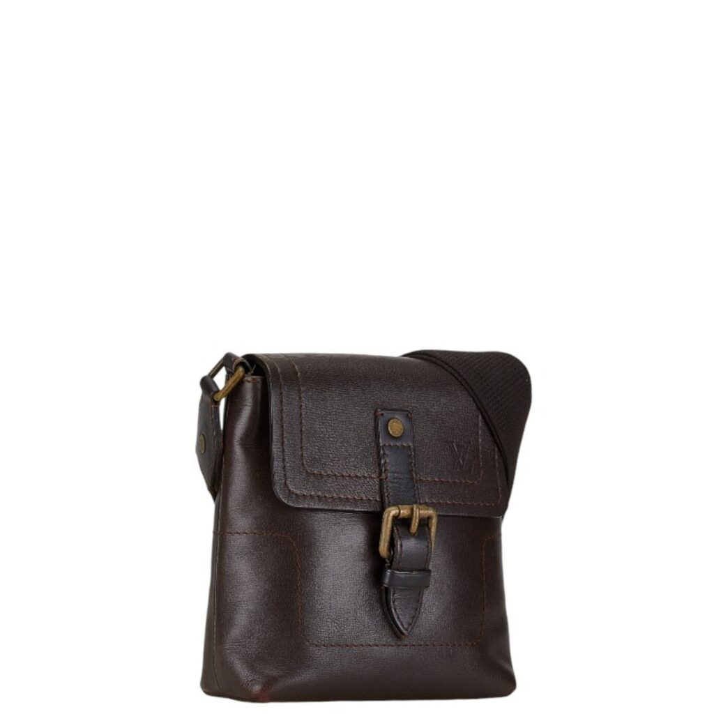 Louis Vuitton Coffee Leather Shoulder Bag